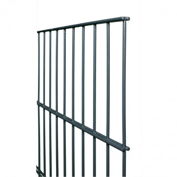 Doppelstabmatte / Zaunfeld, anthrazit, 830mm hoch - 2,51 m lang