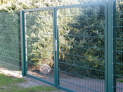 Stabmattenzaun Tor, 2 flügelig, 400cm breit x 180
