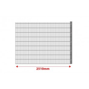 Erweiterung um 2,5 m mit Pfosten für Stabmattenzaun Set 1830mm hoch