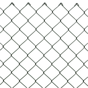 Maschendrahtzaun Komplettset, grün, 2,00 m hoch, 75 m lang, 50x50 Maschung