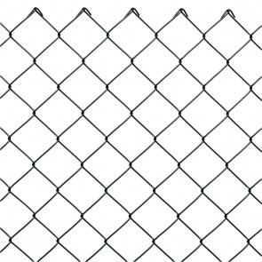 Maschendrahtzaun Set, anthrazit, 1,50 m hoch, 80 m lang