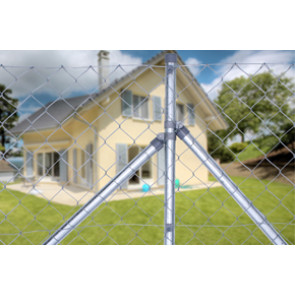 Maschendrahtzaun Rolle 150 cm hoch, 25 m lang, verzinkt